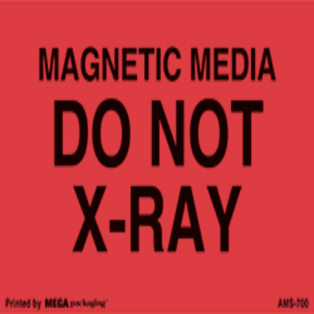 MAGNETIC MEDIA DO NOT X-RAY Label - AMPAC