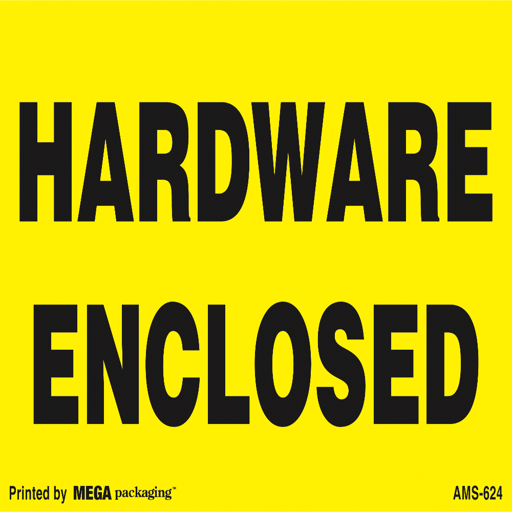 Hardware Enclosed Label | Protect Your Hardware Items During Shipment