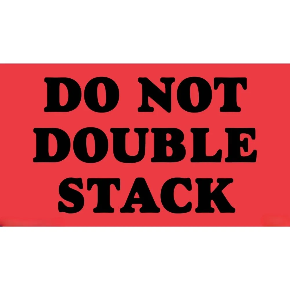 Do Not Double Stack Label 1 | Adhesive Safety Handling Labels | Ampac ...