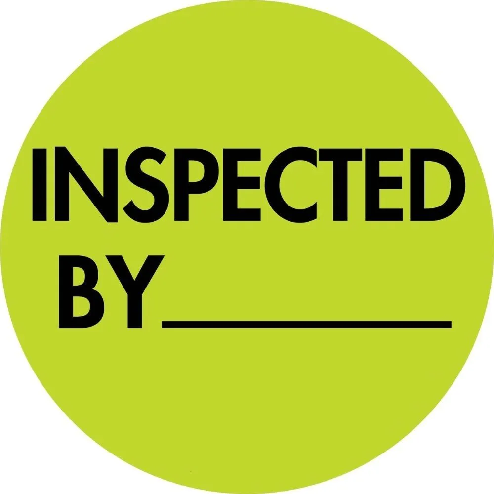 Inspected By Label | Clear Inspection Tracking | Ampac Supplies
