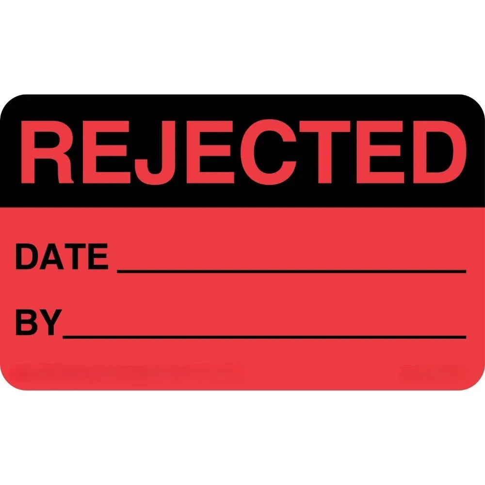 Rejection Report Label Rejected Date By Label | Maintain Accurate Records for Rejected Items ...