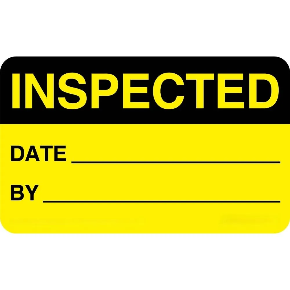 Inspected Date By Label | Maintain Compliance with Inspection Labels ...