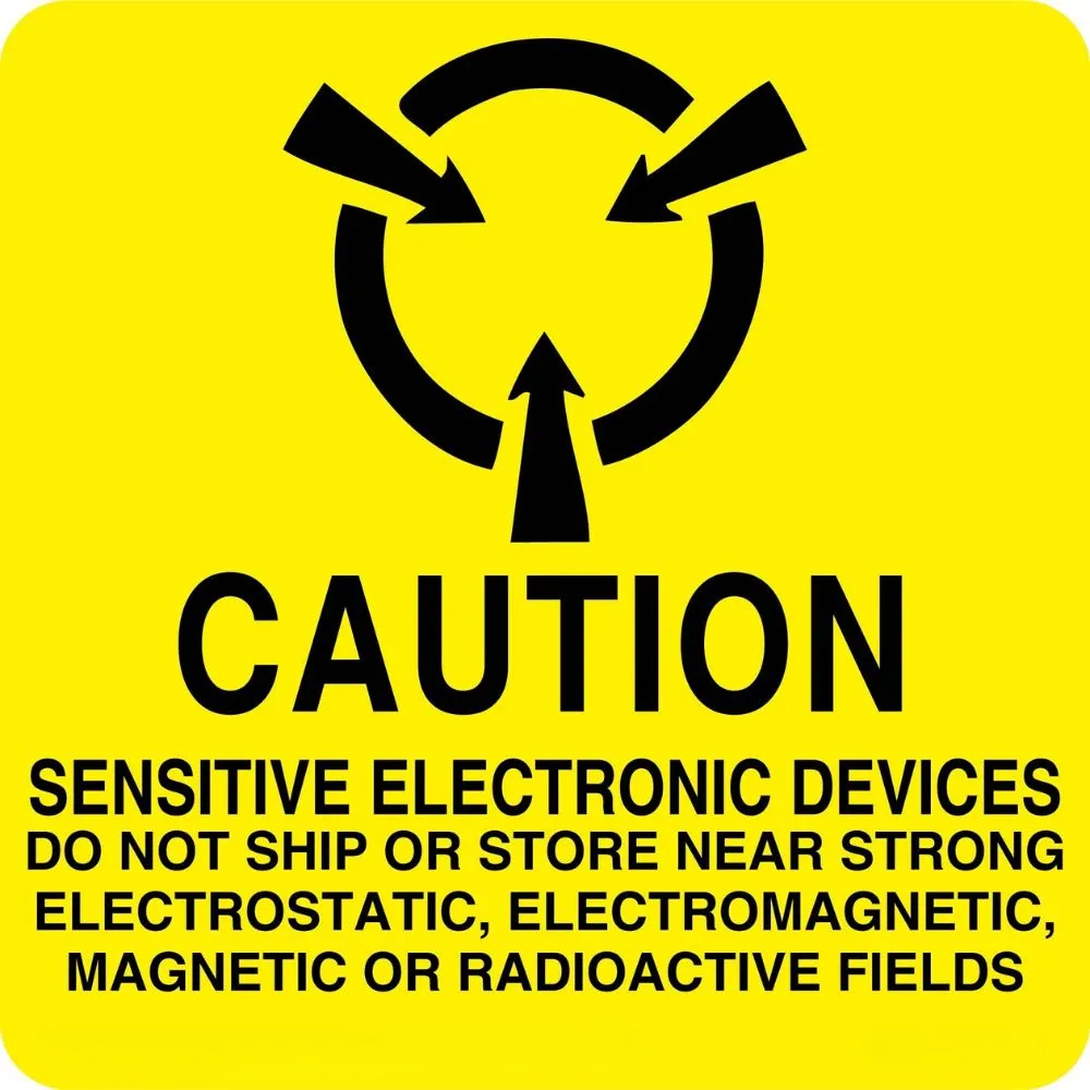 Caution Sensitive Electronic Devices Labels | Safe Shipping