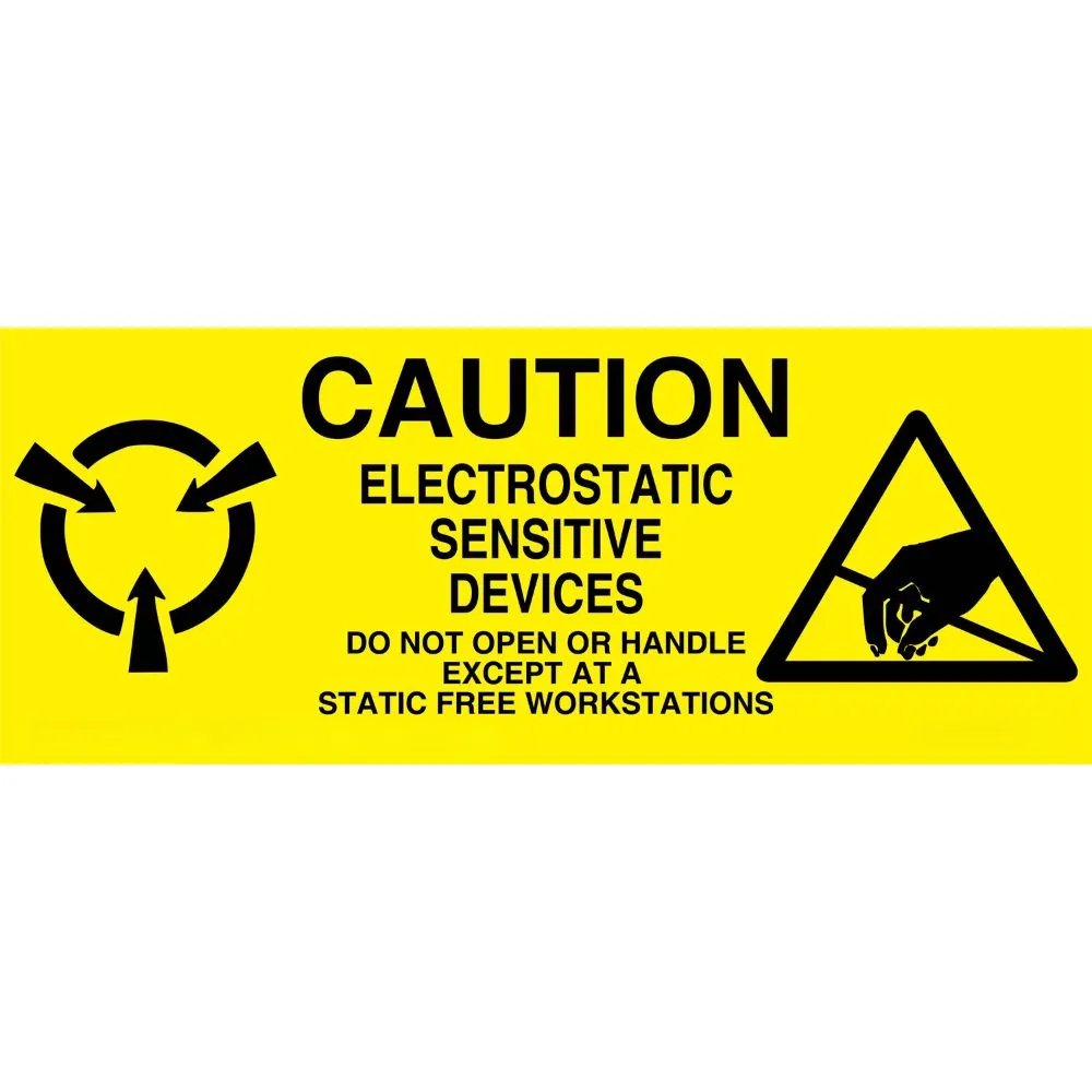 Caution Electrostatic Sensitive Devices Labels | Buy Now